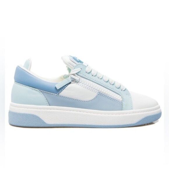 Giuseppe Zanotti Colorblock Leather Double-Zip Sneakers, NWT, Size EU 43 - Picture 4 of 16